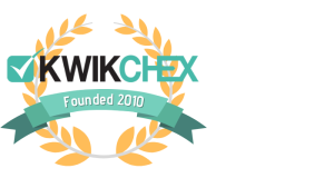 KwikChex — founded 2010 laurel badge